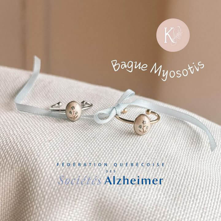 La bague "Myosotis" - Partenariat - La Fédération québécoise des Sociétés Alzheimer