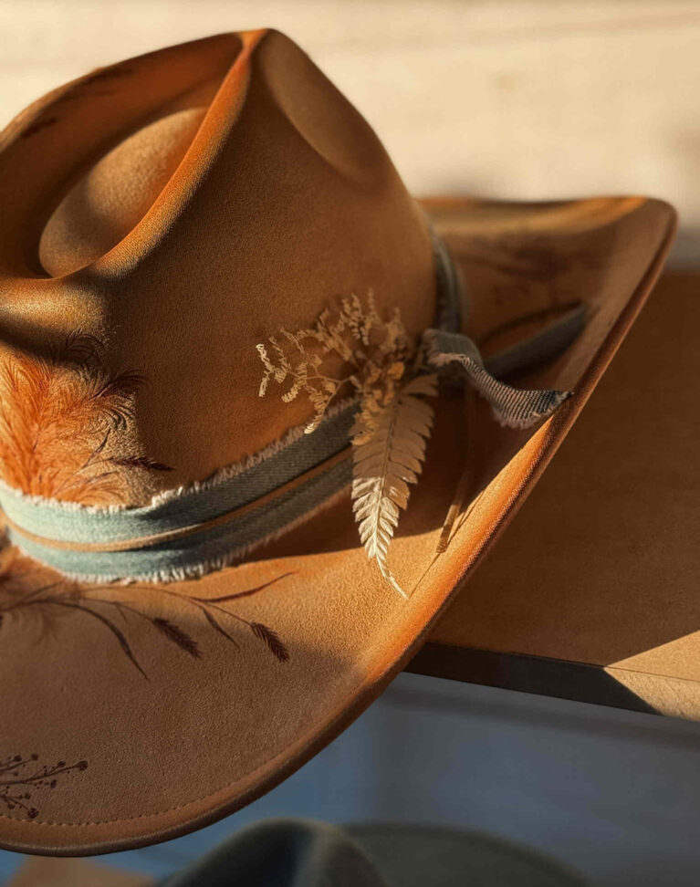 Chapeau Pyrogravé - Find Me In The Field