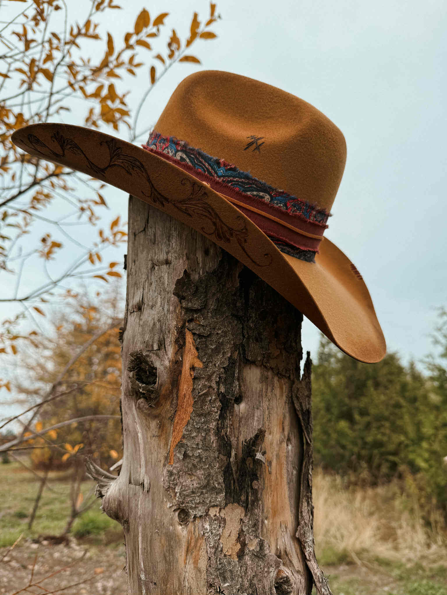 Chapeau pyrogravé "Mirage" – Image 2