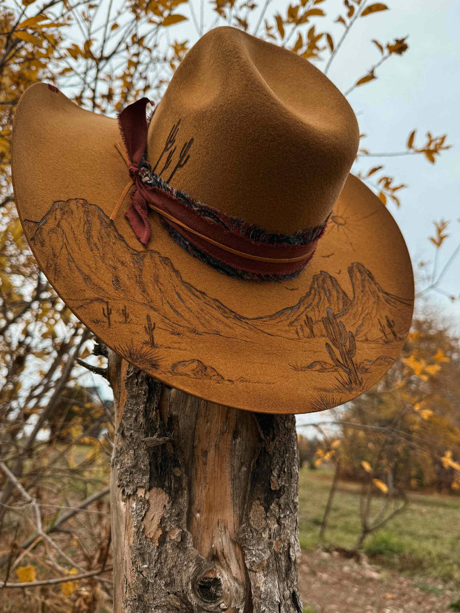 Chapeau pyrogravé "Mirage" – Image 4