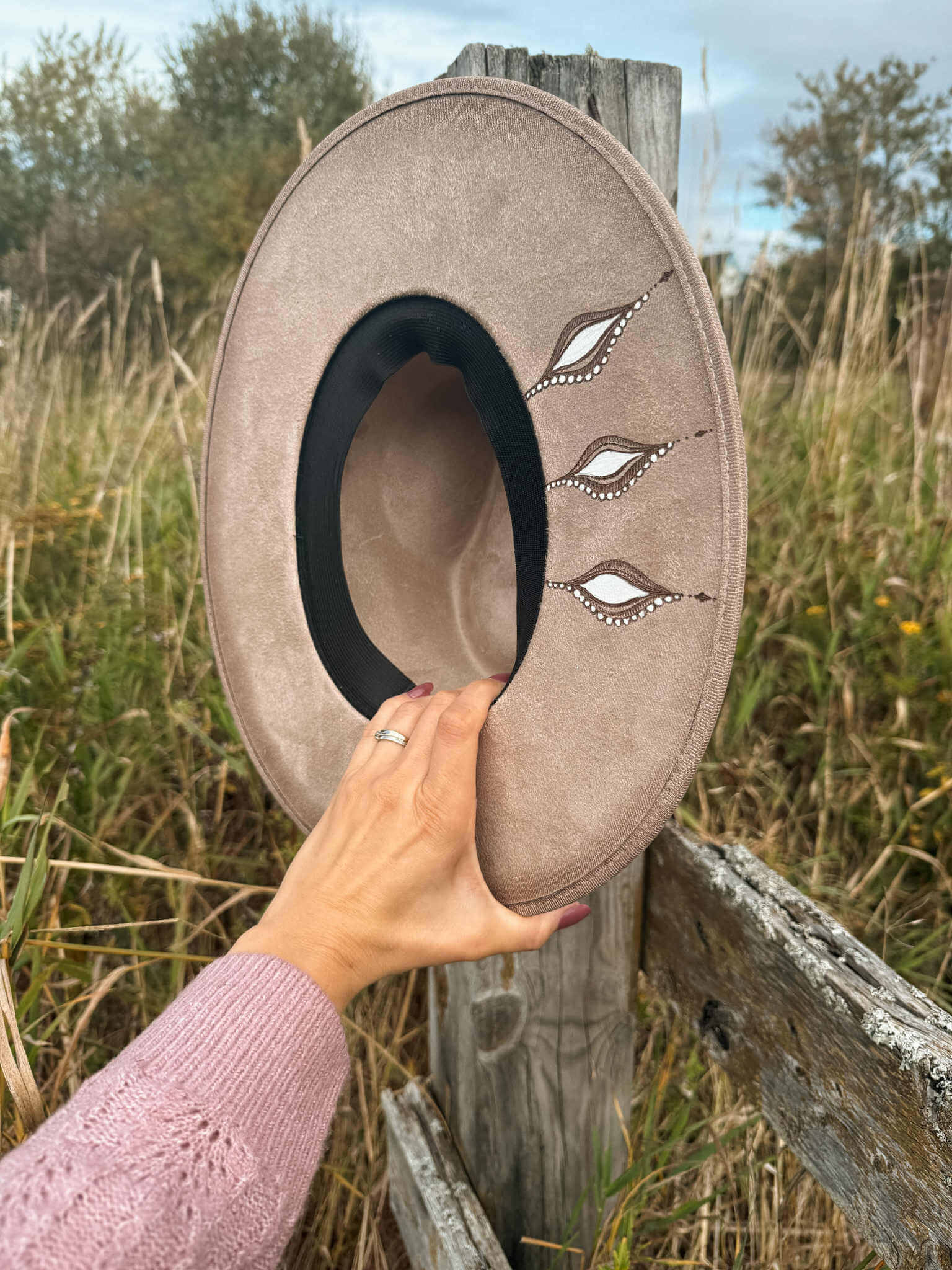 Chapeau Pyrogravé - "October Spell" – Image 3