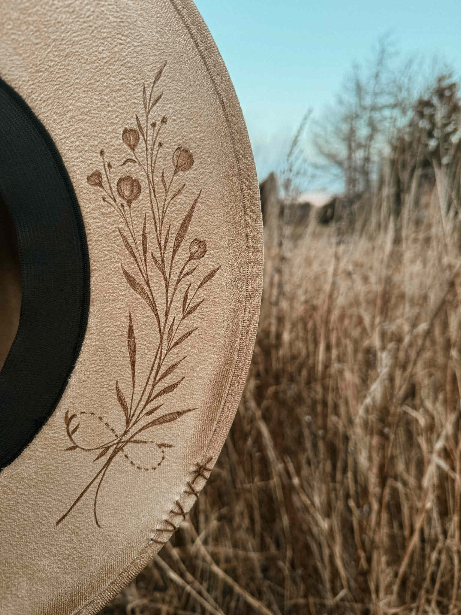 Chapeau pyrogravé - "Infinity" – Image 2