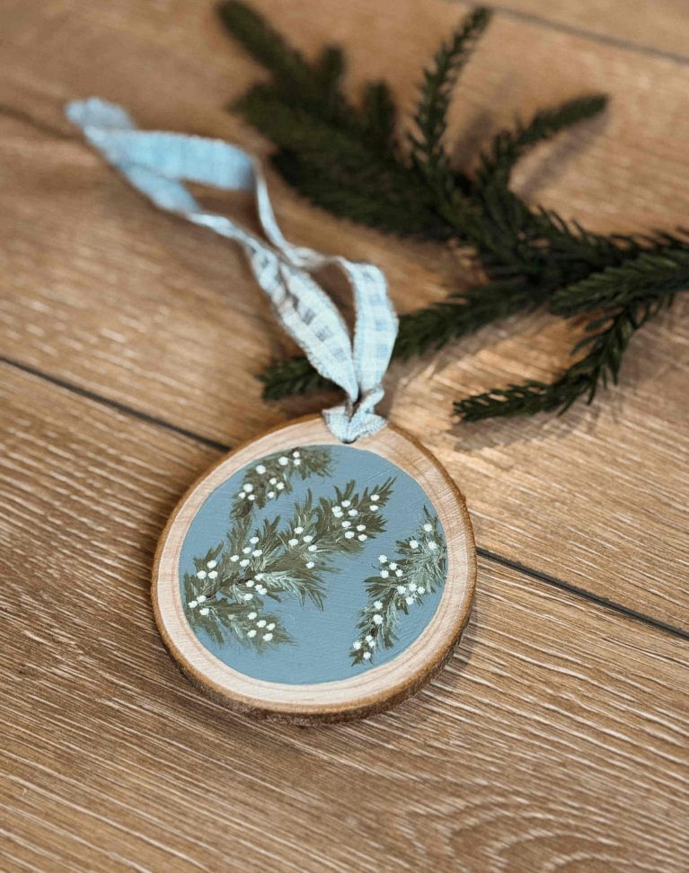 Ornement de Noël Vintage *Branche de Sapin