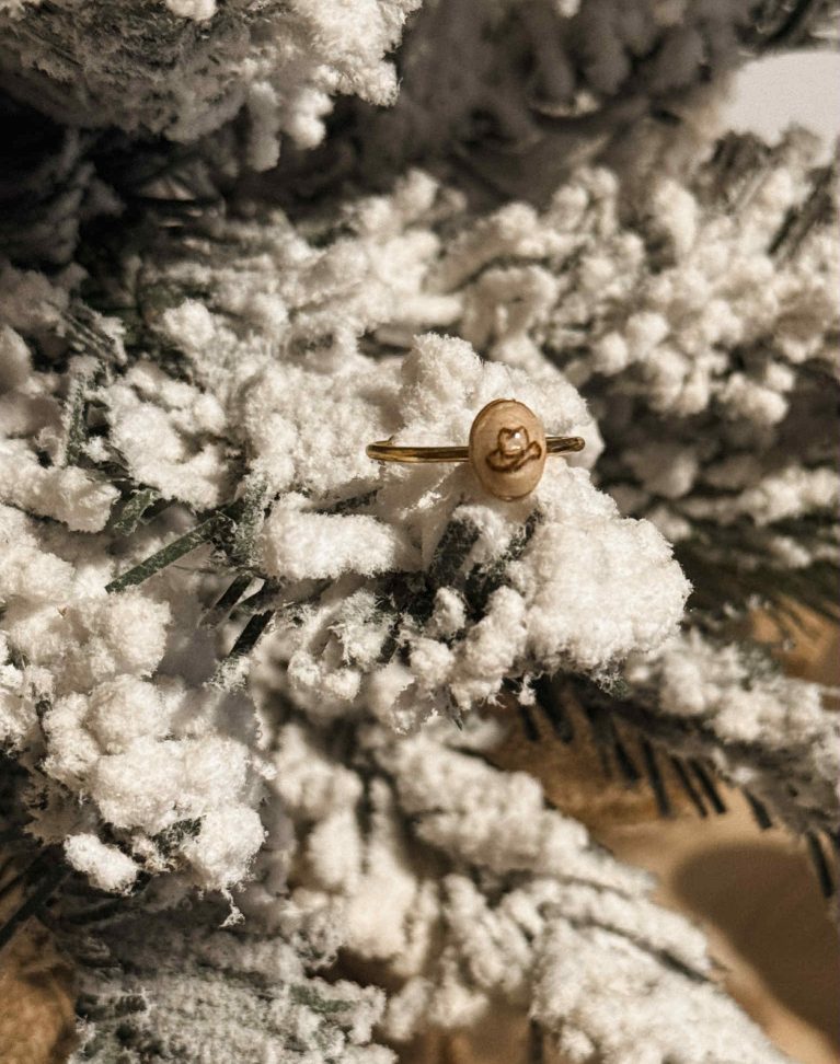 *RUPTURE DE STOCK - Bague pyrogravée "Chapeau de cowboy"