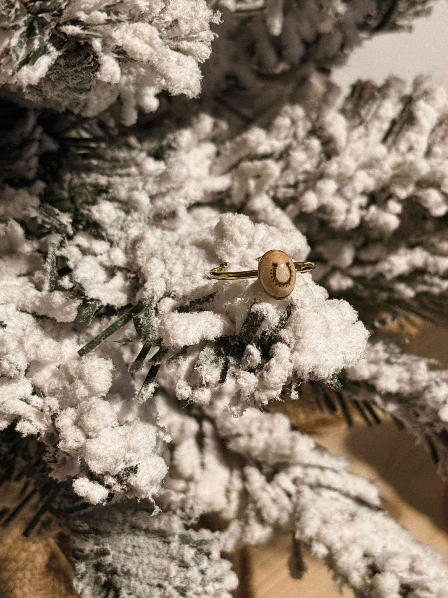 Bague pyrogravée "Fer à cheval"
