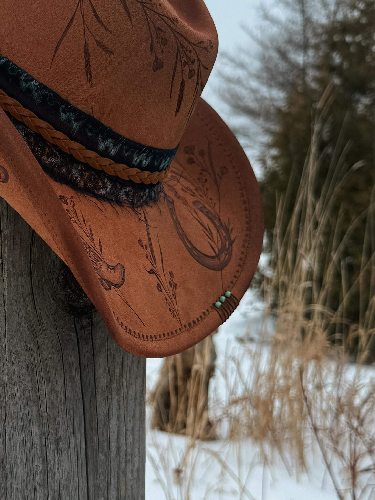 *Temporairement indisponible - Chapeau Pyrogravé - Personnalisé – Image 9