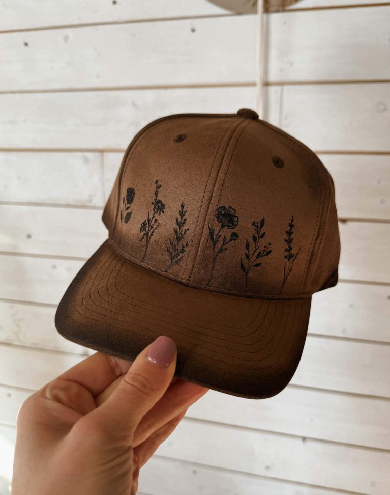 *VENDUE - Casquette pyrogravée "Mocha Dream"