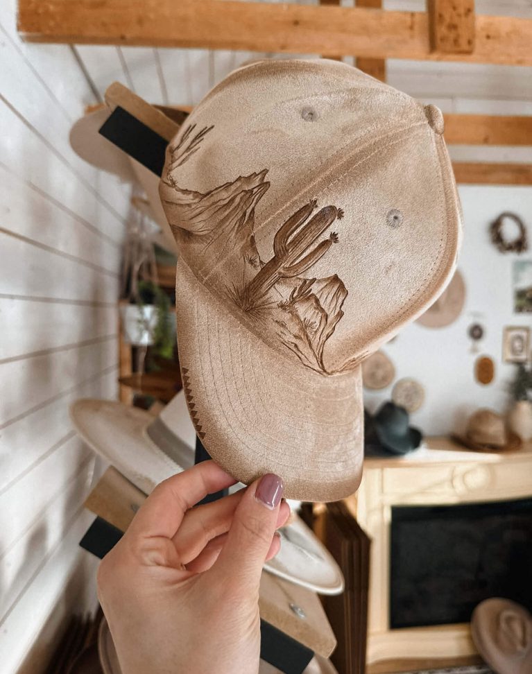 Casquette pyrogravée "Heatwave"