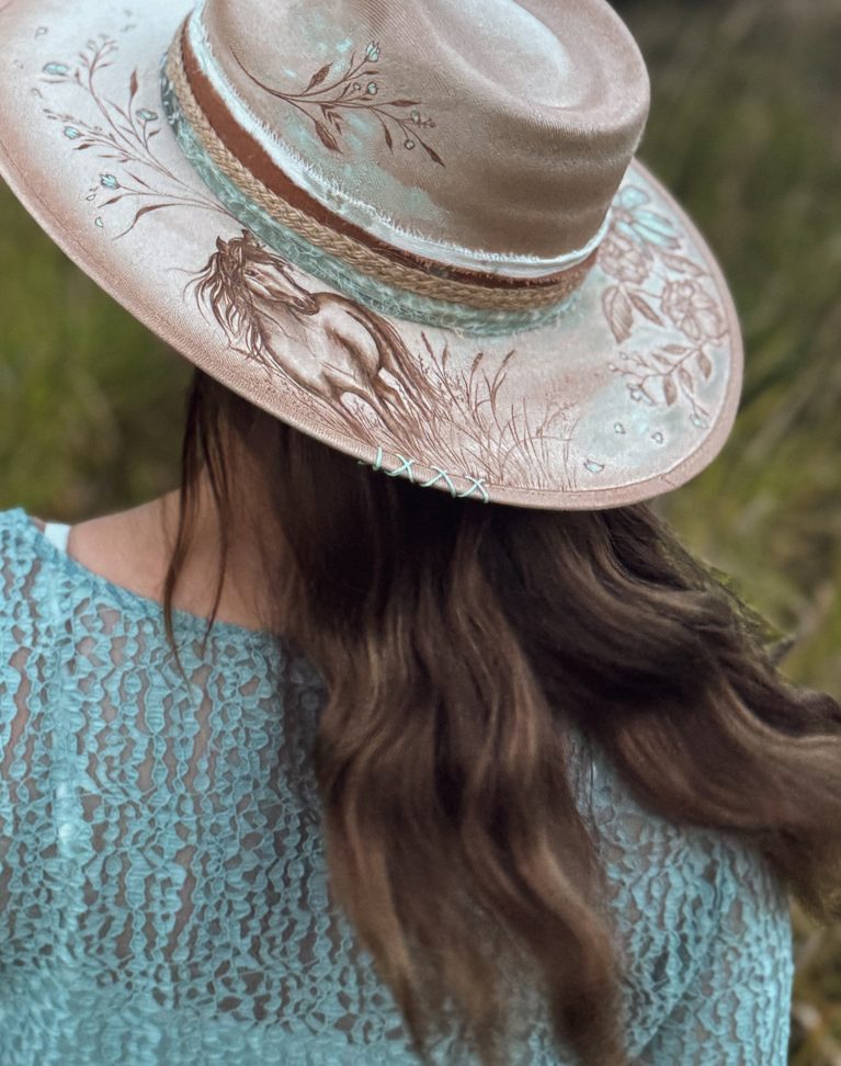 Pyrography "Windborne" Hat